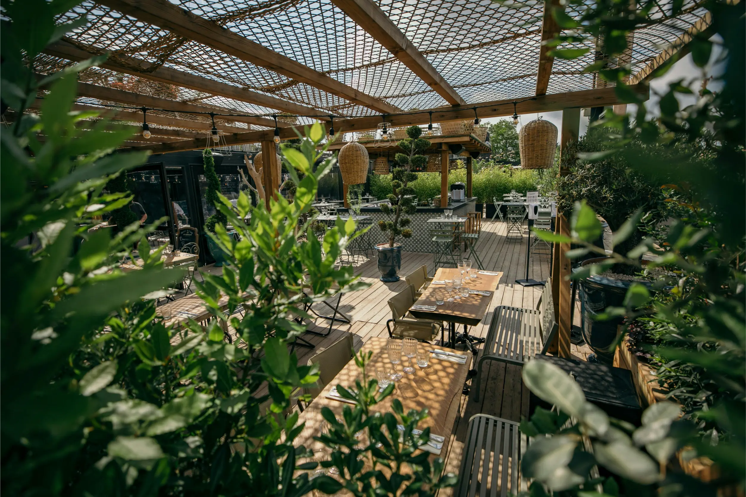 Terrasse restaurant arborea