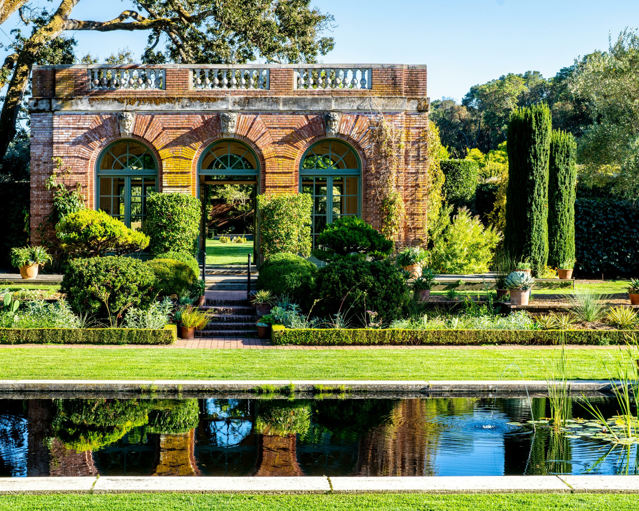 Orangerie après aménagement paysager